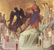 Duccio di Buoninsegna The Tempration of Christ on the Mountain china oil painting reproduction